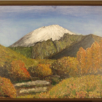 山本 寛 油絵 浅間冠雪 F20