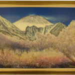 山本 寛 油絵 浅間高原冬景色 F30