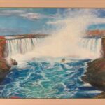 山本 寛 油絵 ナイアガラの滝 F30