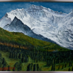山本 寛 油絵 スイスユングフラウ F10