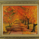 山本 寛 油絵 深秋 F8