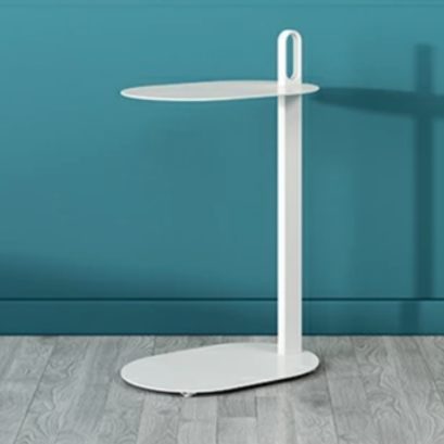 NIFT サイドテーブルALDEN（スチール＆ウッドトップ）シンプルなスチール製サイドテーブルです。 ハンドル付きなので場所を選ばずに持ち運んで仕事をしたり、簡単に移動させることができます。