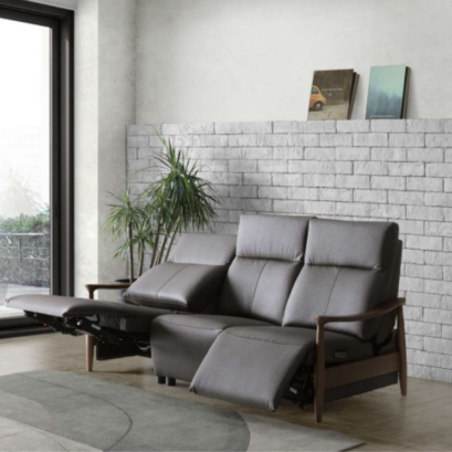 WeDOStyle リビング 電動ソファ Mid curf ミッドカーフ 電動リクライニングソファ 木のぬくもりと、電動のサポート力。