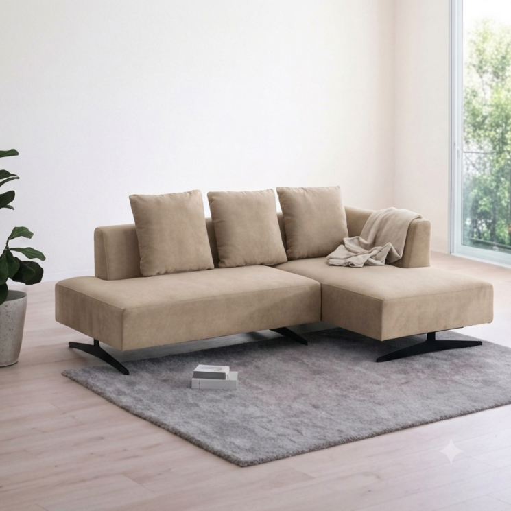 シギヤマ家具 リビングカウチソファ ASIENTO アシエント 撥水加工でペットの爪にも大丈夫 - 画像 (3)